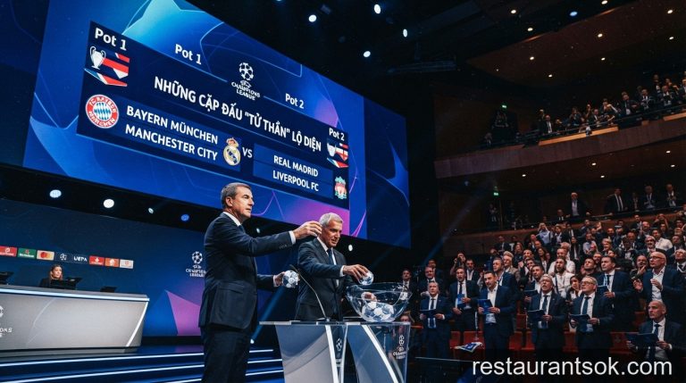 Kết quả bốc thăm Champions League 2026/27: Những cặp đấu 'tử thần' lộ diện